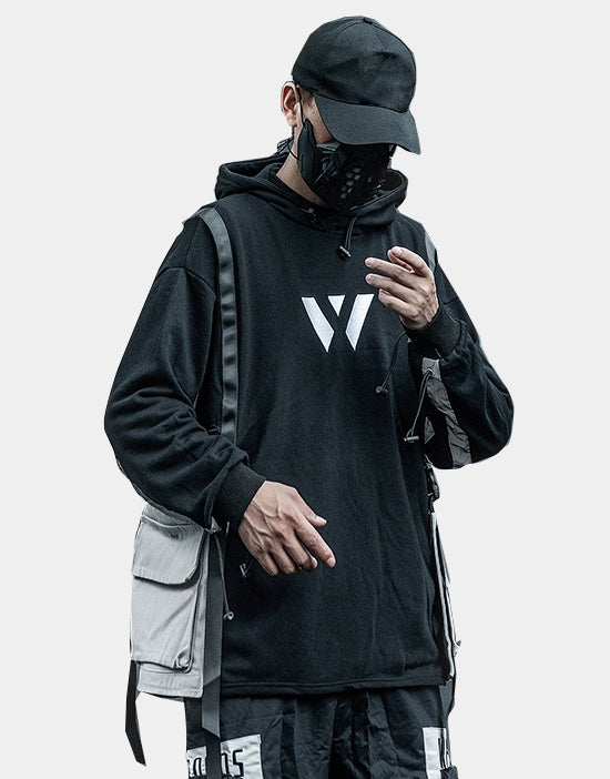 Simple style tech wear hoodies