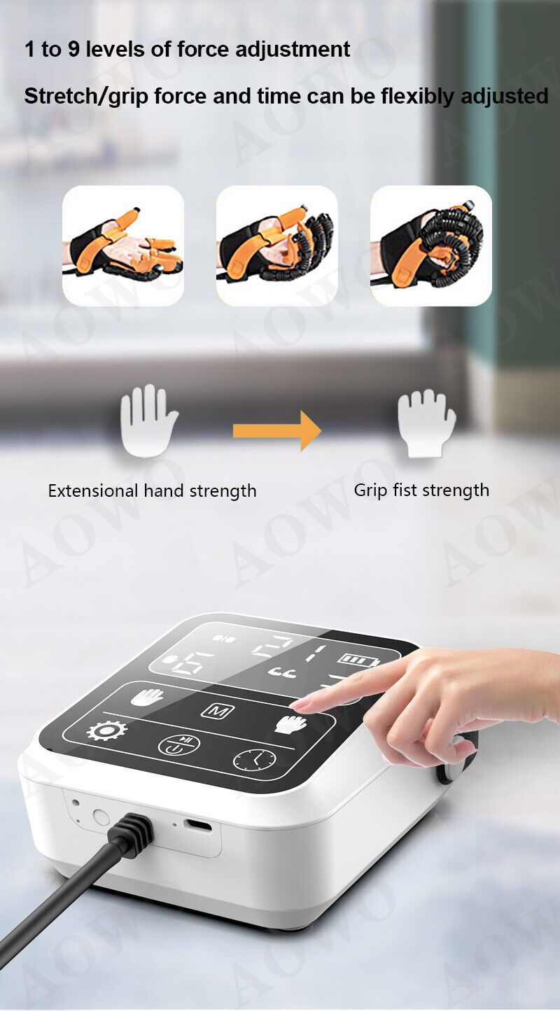 Wesmart rehabilitation robot gloves, automatic training gloves, suitable for arthritis stroke hemiplegia cerebral palsy hand paralysis patients physiotherapy equipment