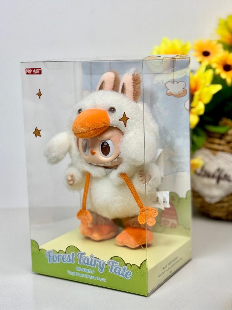 THE MONSTERS Rabbids Duck Plush - Forest Fairytale Series Soft Vinyl Toy Hanging Card