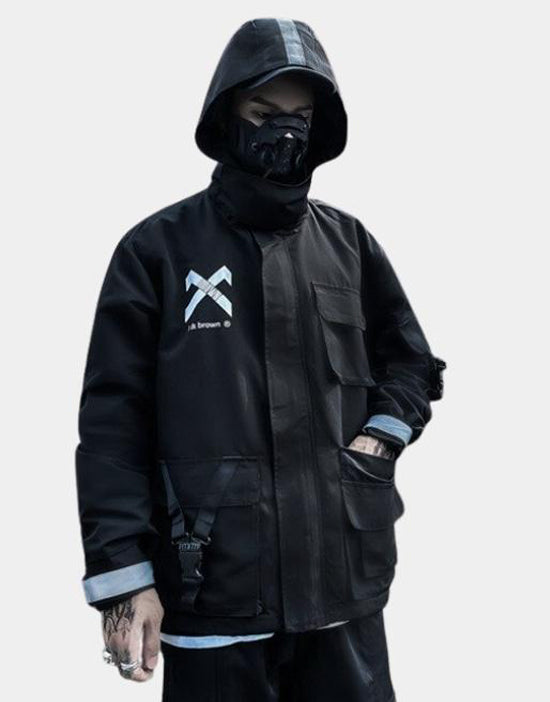 Cyberpunk Dark Tech wear jacket