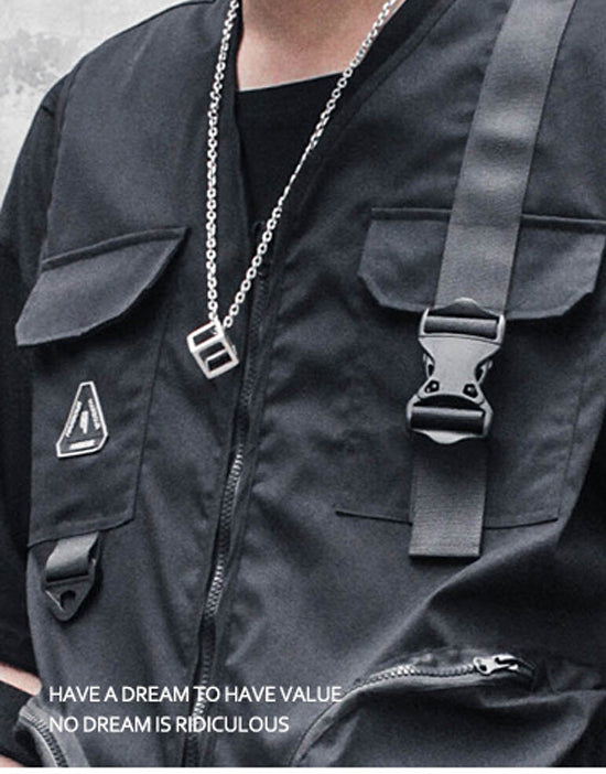 Tech wear Multi-pocket Ripstop Vest