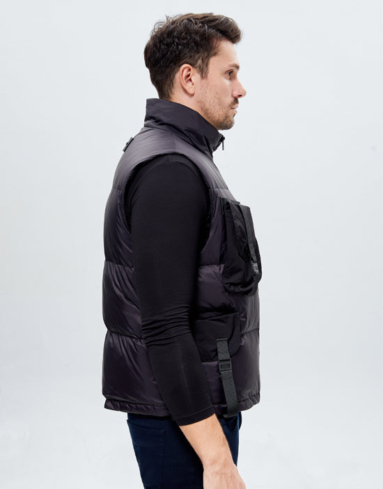 Nano tech aerogel injected into winter warm down heated vest