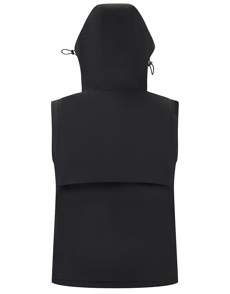 WESMART Spring Outdoor Heated Vest Hooded Ninja Techwear Unisex