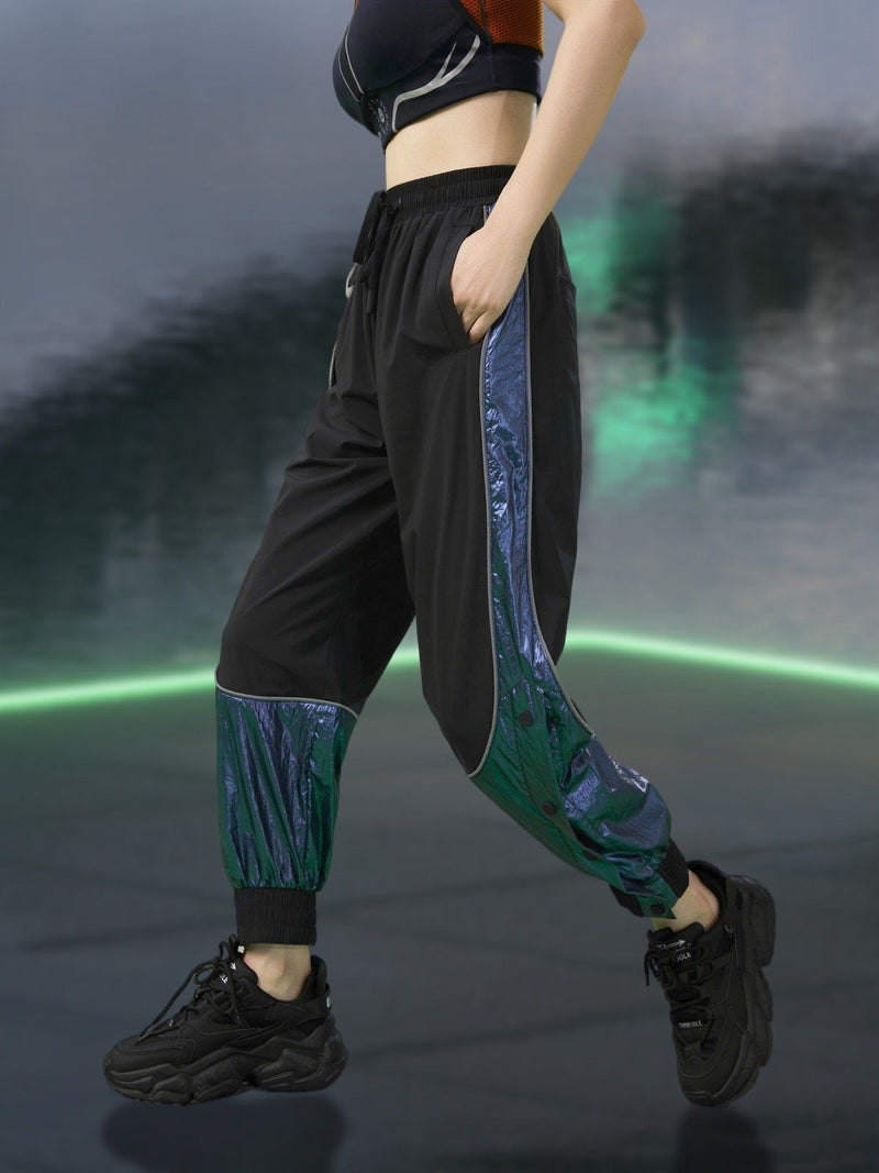 WESMART:Tracksuit Style Joggers with Laser Painting clottech